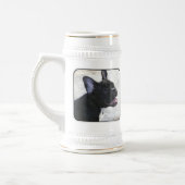 Franse Bulldog bier stein Bierpul (Links)