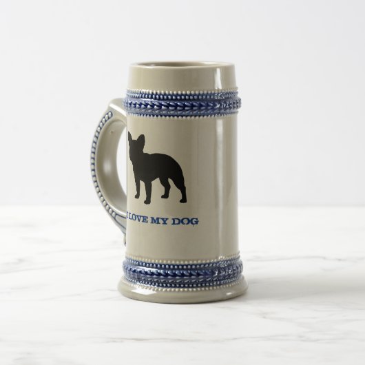 Franse Bulldog Bierpul (Voorkant links)