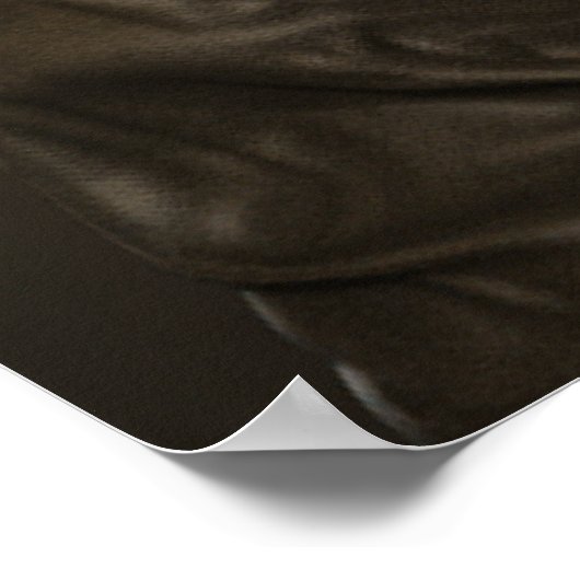 Franse Bulldog Biker leren jas Poster (Hoek)