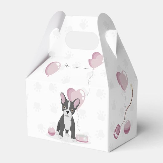 Franse Bulldog Birthday Bedankdoosjes (Voorkant Zijde)