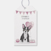 Franse Bulldog Birthday Cadeaulabel (Voorkant)