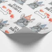 Franse Bulldog Birthday Cadeaupapier (Hoek)