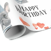 Franse Bulldog Birthday Cadeaupapier (Rol Hoek)