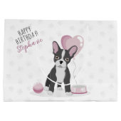 Franse Bulldog Birthday Groot Cadeauzakje (Achterkant)