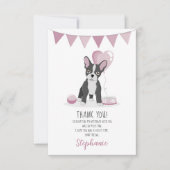 Franse Bulldog Birthday Hartelijk dank Kaart (Voorkant)