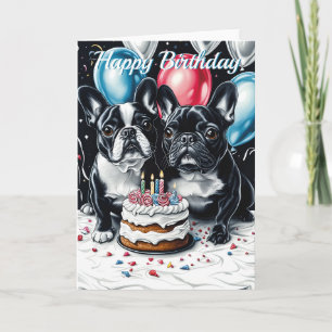 Franse Bulldog Birthday Kaart