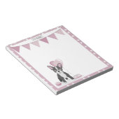 Franse Bulldog Birthday Notitieblok (Schuin)