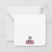 Franse Bulldog Birthday Notitiekaartje (Achterkant)