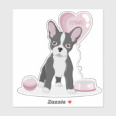 Franse Bulldog Birthday Sticker (Vel)
