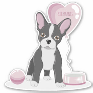 Franse Bulldog Birthday Sticker