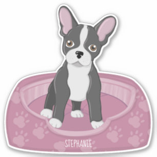 Franse Bulldog Birthday Sticker