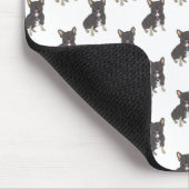 Franse Bulldog (Black & Tan Tricolor)-Muismat Muismat (Hoek)