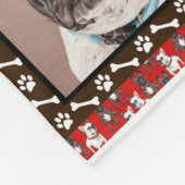 Franse Bulldog Blanket, Franse Bulldog Throw Fleece Deken (Hoek)