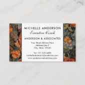 Franse Bulldog  Bloemen Visitekaartje (Voorkant)