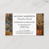 Franse Bulldog  Bloemen Visitekaartje (Voorkant)