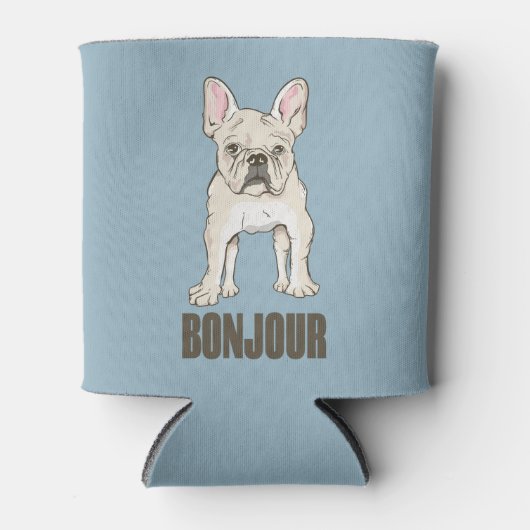 Franse Bulldog Bonjour Blikjeskoeler (Voorkant)