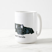 Franse Bulldog & Boston Terrier "Best Friends"-Mok Koffiemok (Voorkant rechts)