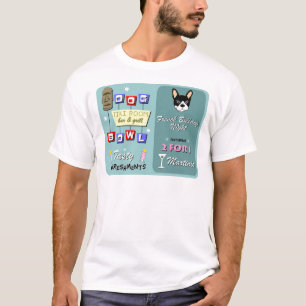 Franse Bulldog Bowling Night T-shirt