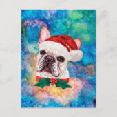 Franse Bulldog Breed Dog Kerstmis Feestdagenkaart (Voorkant)