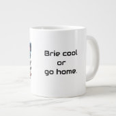 Franse Bulldog Brie Cool Quote Grote Koffiekop (Voorkant rechts)