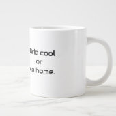 Franse Bulldog Brie Cool Quote Grote Koffiekop (Rechts)