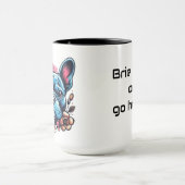 Franse Bulldog Brie Cool Quote Mok (Midden)