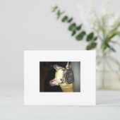 Franse bulldog briefkaart (Staand voorkant)