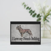 Franse Bulldog Briefkaart (Staand voorkant)