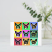 Franse bulldog briefkaart (Staand voorkant)