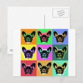 Franse bulldog briefkaart (Voorkant / Achterkant)