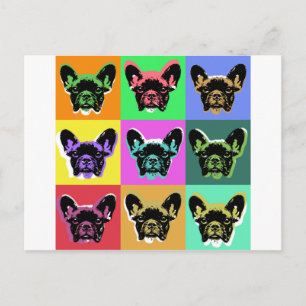 Franse bulldog briefkaart