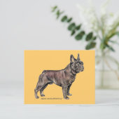 Franse Bulldog! Briefkaart (Staand voorkant)