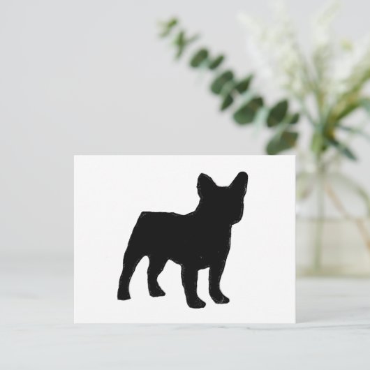 franse bulldog briefkaart (Staand voorkant)