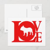 Franse Bulldog Briefkaart (Voorkant / Achterkant)