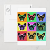 Franse bulldog briefkaart (Voorkant / Achterkant)