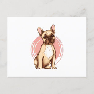 Franse bulldog briefkaart