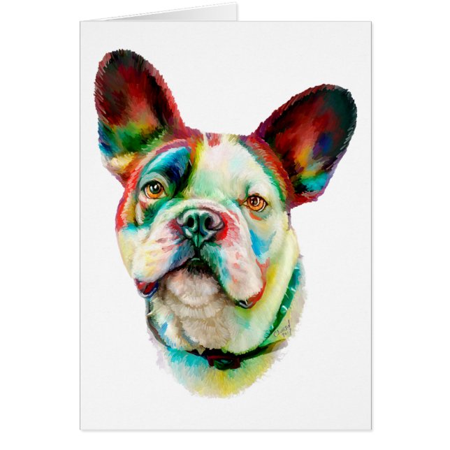 Franse Bulldog Bright Bust (Voorkant)