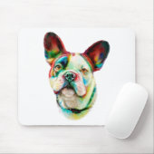Franse Bulldog Bright Bust Muismat (Met muis)