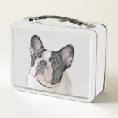 Franse Bulldog (Brindle Pied) - Schilderen - Dog A (Achterkant)