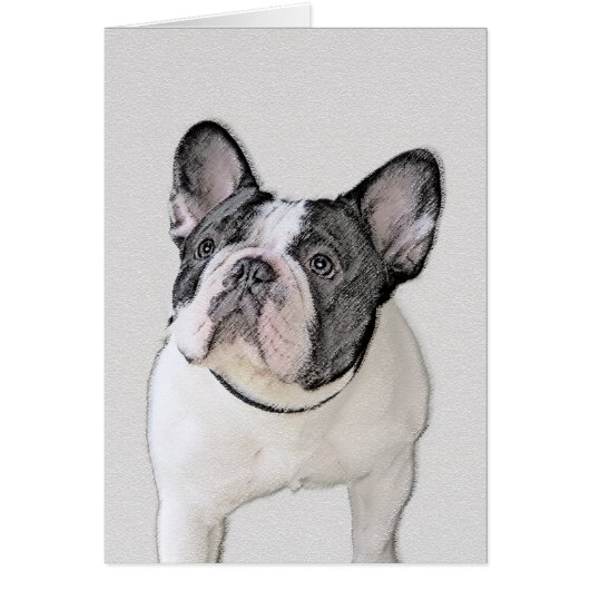 Franse Bulldog (Brindle Pied) - Schilderen - Dog A (Voorkant)
