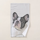 Franse Bulldog (Brindle Pied) - Schilderen - Dog A Bad Handdoek (Handdoek)