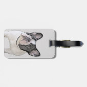 Franse Bulldog (Brindle Pied) - Schilderen - Dog A Bagagelabel (Achterkant horizontaal)