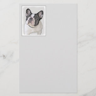 Franse Bulldog (Brindle Pied) - Schilderen - Dog A Briefpapier