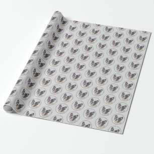 Franse Bulldog (Brindle Pied) - Schilderen - Dog A Cadeaupapier