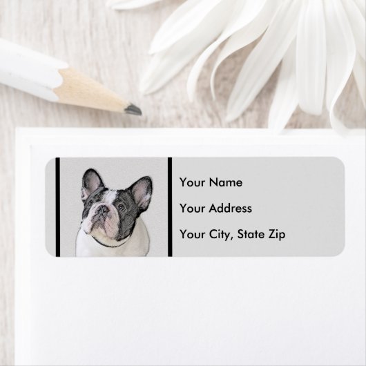 Franse Bulldog (Brindle Pied) - Schilderen - Dog A Etiket (Insitu)