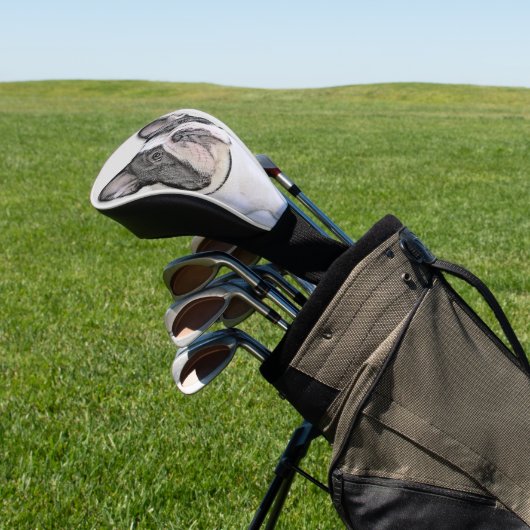 Franse Bulldog (Brindle Pied) - Schilderen - Dog A Golfheadcover (Insitu)