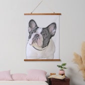 Franse Bulldog (Brindle Pied) - Schilderen - Dog A Hangend Wandkleed (Slaapkamer)