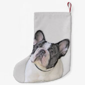 Franse Bulldog (Brindle Pied) - Schilderen - Dog A Kleine Kerstsok (Achterkant)