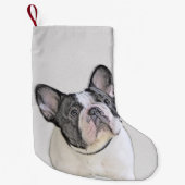 Franse Bulldog (Brindle Pied) - Schilderen - Dog A Kleine Kerstsok (Voorkant)