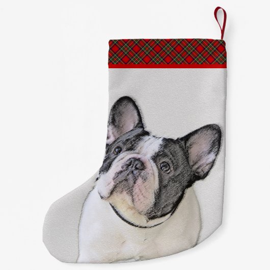 Franse Bulldog (Brindle Pied) - Schilderen - Dog A Kleine Kerstsok (Achterkant)